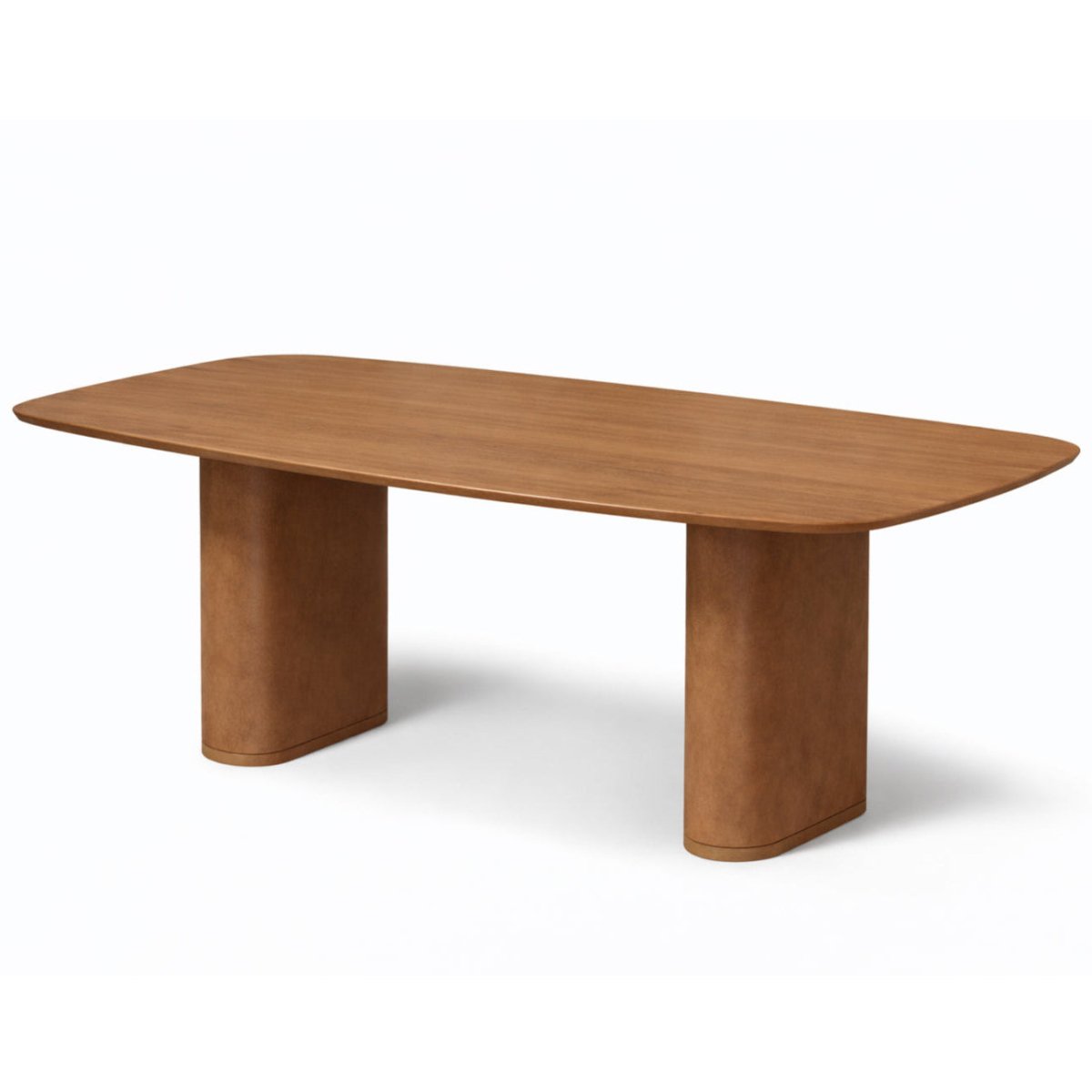 Mesa de Jantar Lintz 184 cm - Canela c/ PU Caramelo - Província - Mesa de jantar