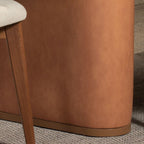 Mesa de Jantar Lintz 219 cm - Canela c/ PU Caramelo - Província - Mesa de jantar