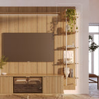 Módulo 5 Prateleiras com LED para Painel Neon Float - Província - Painel para TV