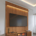 Painel para TV até 75 Polegadas com Prateleira e LED 100% MDF Neon Float 178cm - Província - Painel para TV
