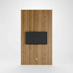 Painel Ripado Modular para TV até 75 Polegadas Devin 140x250cm Natural