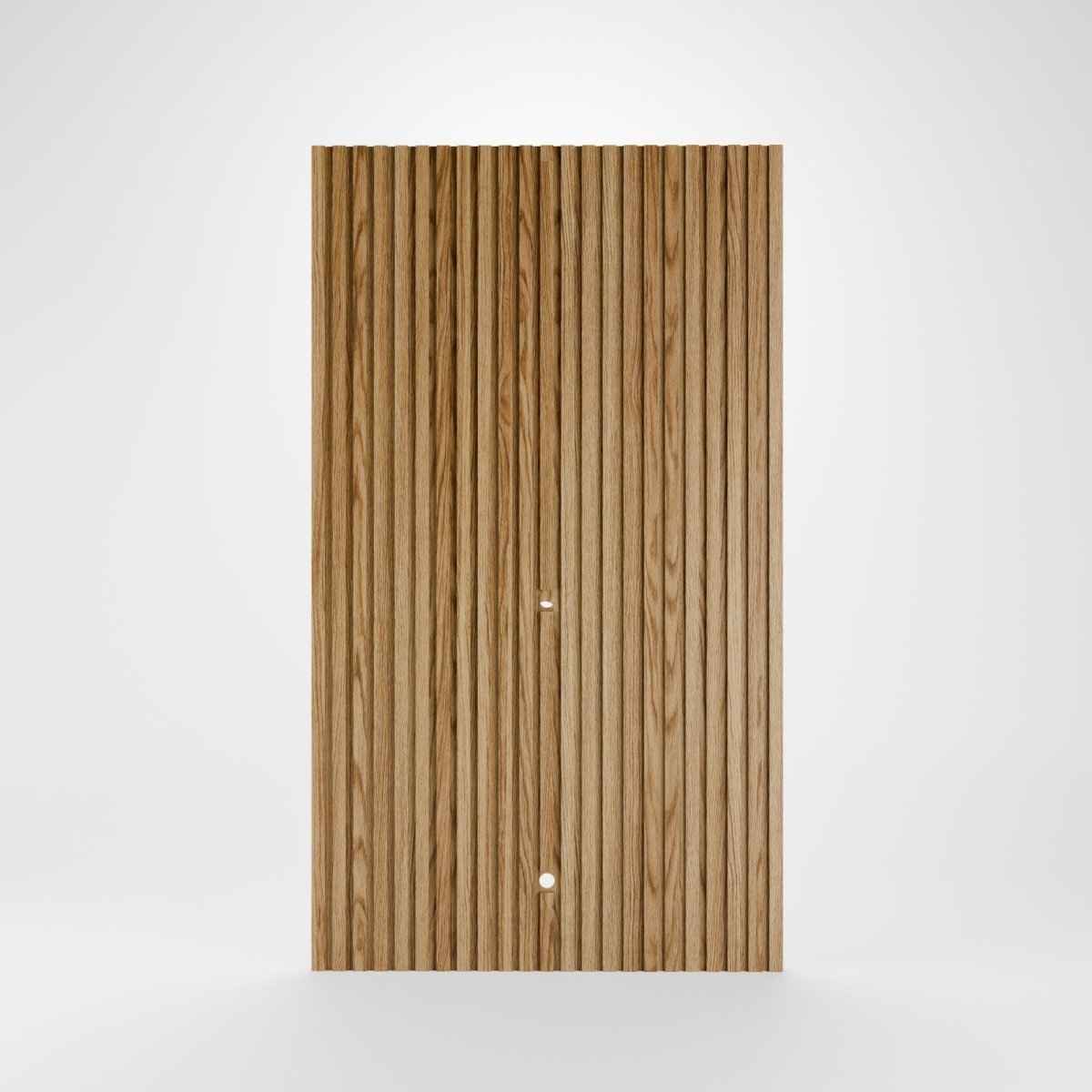 Painel Ripado Modular para TV até 75 Polegadas Devin 140x250cm Natural