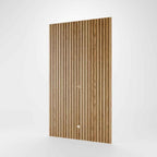 Painel Ripado Modular para TV até 75 Polegadas Devin 140x270cm Natural