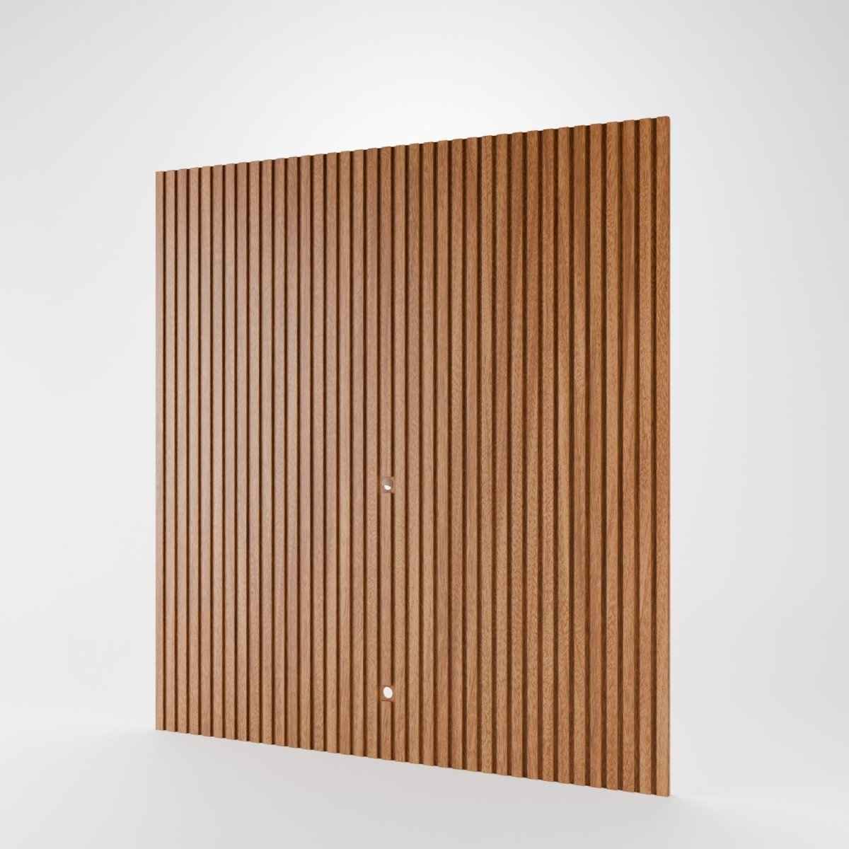 Painel Ripado Modular para TV até 75 Polegadas Devin 140x250cm Natural