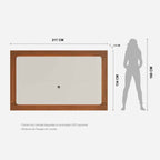 Rack com Painel para TV até 75 Polegadas MDF 220cm Pés em Madeira Maciça Flynt Oslo - Província - Rack com painel