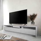 Rack para TV 75 Polegadas 3 Portas 184cm Aspen - Branco - Província - Rack com painel