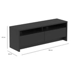 Rack para TVs até 50 Polegadas 2 Portas Aspen 135cm - Província - Rack com painel