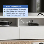 Rack para TVs até 50 Polegadas 2 Portas Aspen 135cm - Província - Rack com painel