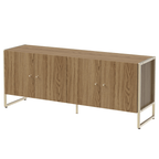 Rack para TVs até 50 Polegadas Voss 146 cm Freijó com Champanhe - Província - Rack