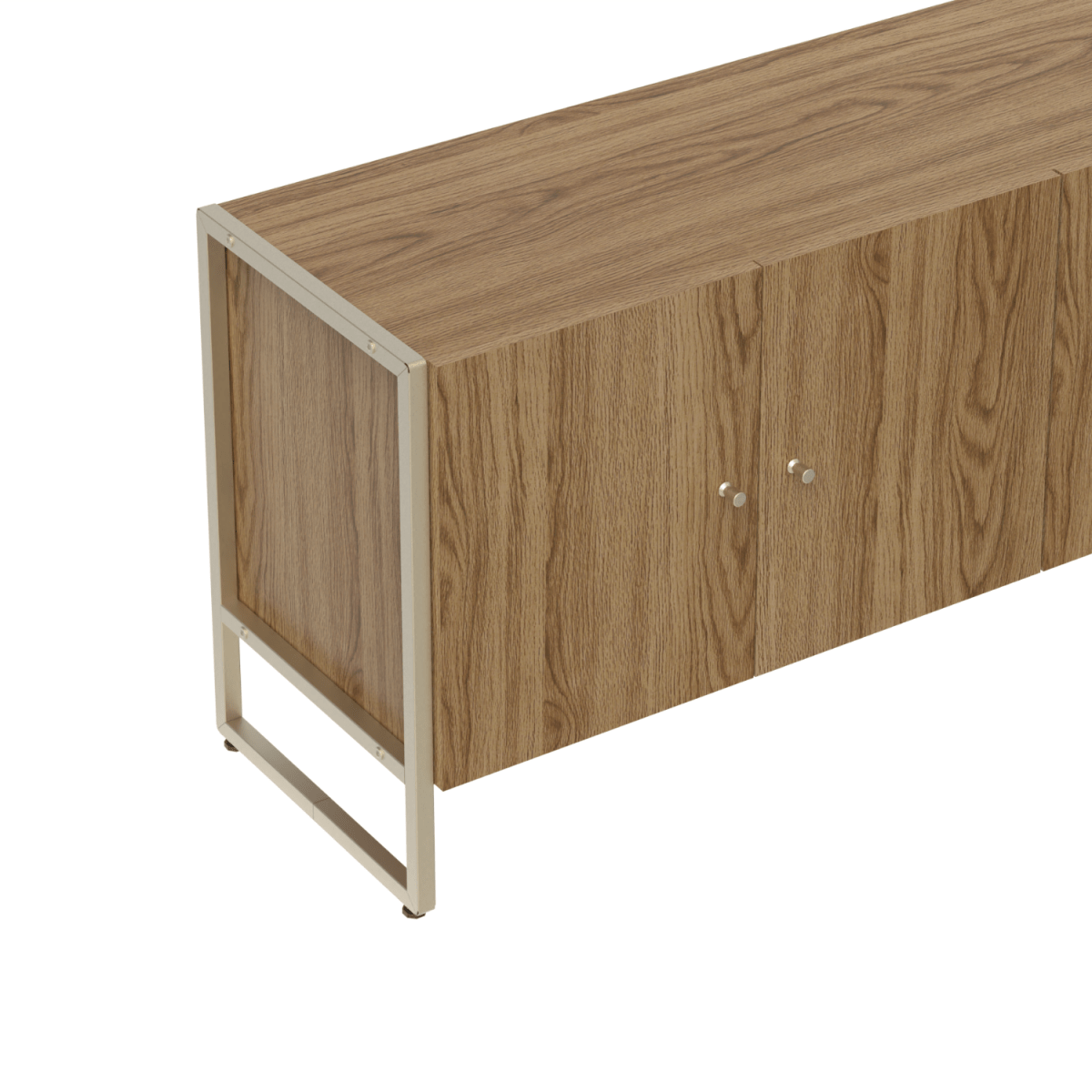 Rack para TVs até 50 Polegadas Voss 146 cm Freijó com Champanhe - Província - Rack