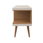 Rack para TVs até 55 Polegadas Utopia 135cm Off - White Gloss com Natural - Província - Rack