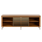 Rack para TVs até 75 Polegadas 100% MDF 1 Porta com Vidro Reflecta Lincoln Float 169cm - Província - Rack