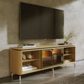 Rack para TVs até 75 Polegadas 100% MDF 1 Porta com Vidro Reflecta Lincoln Float 169cm - Província - Rack