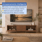 Rack para TVs até 75 Polegadas 2 Portas 2 Gavetas Jasper 220cm - Província - Rack