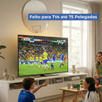 Rack para TVs até 75 Polegadas 3 Portas Aspen 219cm - Província - Rack com painel