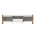 Rack para TVs até 75 Polegadas Bristol 189 cm Off White com Natural - Província - Rack