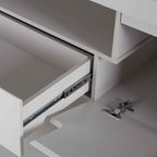 Rack para TVs até 75 Polegadas Bristol 225 cm Off White com Natural - Província - Rack