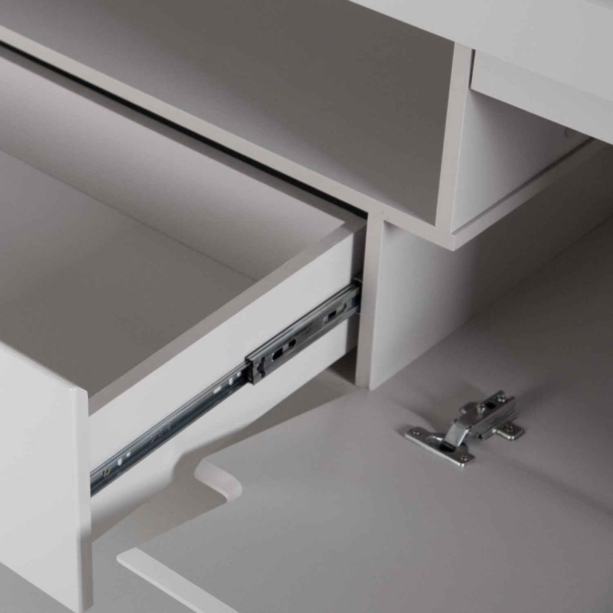 Rack para TVs até 75 Polegadas Bristol 225 cm Off White com Natural - Província - Rack