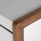 Rack para TVs até 75 Polegadas Bristol 225 cm Off White com Natural - Província - Rack