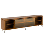 Rack para TVs até 85 Polegadas 100% MDF 1 Porta com Vidro Reflecta Lincoln Float 212cm - Província - Rack