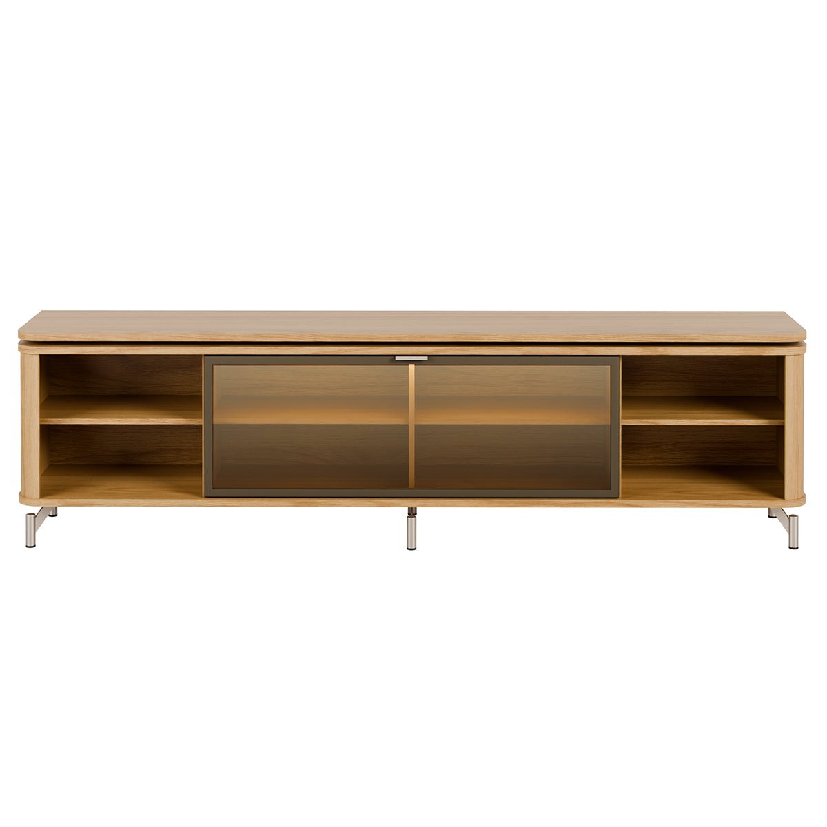 Rack para TVs até 85 Polegadas 100% MDF 1 Porta com Vidro Reflecta Lincoln Float 212cm - Província - Rack
