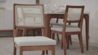 Conjunto de 2 Cadeiras de Madeira Maciça Saga Palinha